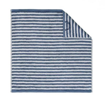 gestreepte keukendoek in blauw/wit