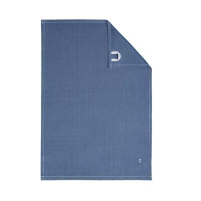 blauwe theedoek