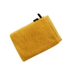 geel washandje met lus