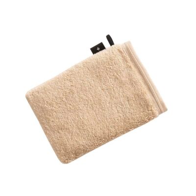 beige washandje met lus