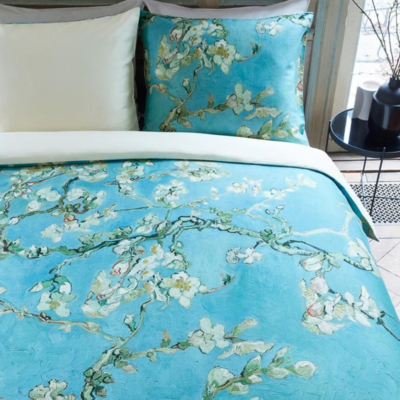 vincent van gogh dekbedovertrek blossom in blauw