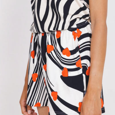 zebra en hartjes