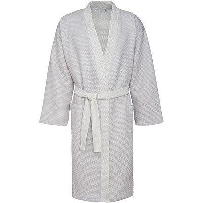 zomer badjas heren/ dames (unisex) in grijs