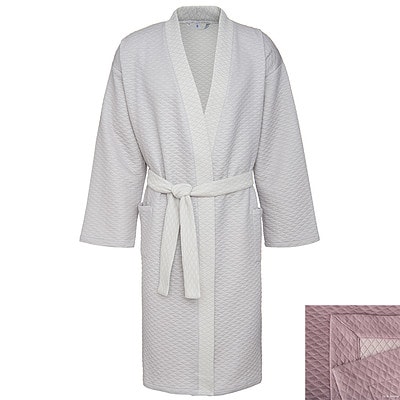 zomer badjas heren/ dames (unisex) in amethist paars