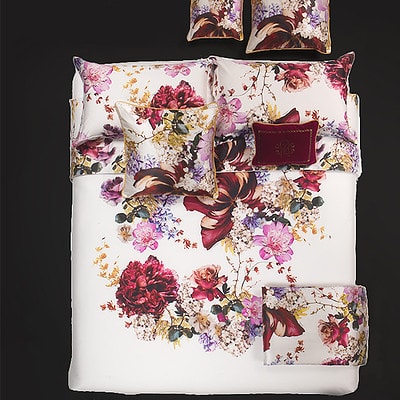 gebloemd dekbedovertrek roberto cavalli