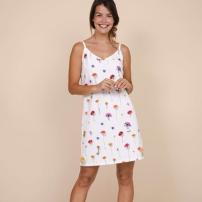 tank dress veldbloemen