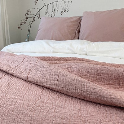roze bedsprei