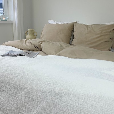 katoenen bedsprei wit