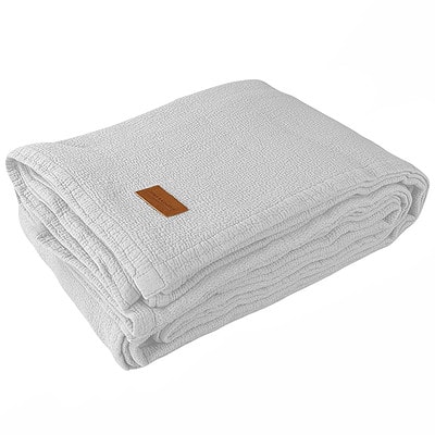 katoenen bedsprei wit