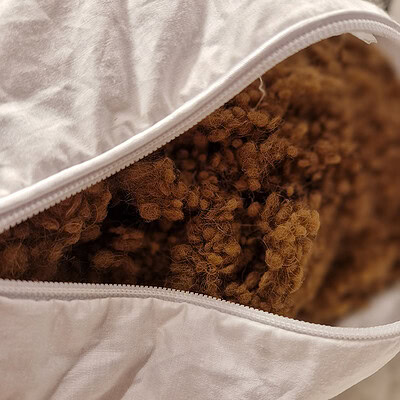 hoofdkussen kameelhaar vulling