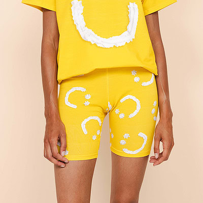 smiles bikershort geel