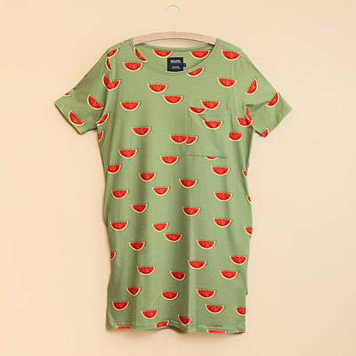 watermelon t-shirt dress