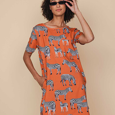 zebra jurkje dames