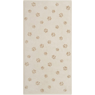 beige hondenpoten douchelaken
