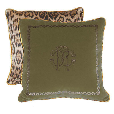 luxe sierkussen cavalli in groen