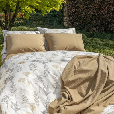luxe dekbed bloemen satijn